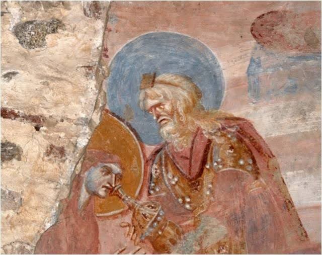 FRESCO DE SANTA MARÍA FORIS PORTAS, CASTELSEPRIO | Imagen obtenida de: https://es.wikipedia.org/wiki/Archivo:Affresco_da_Santa_Maria_foris_portas,_Castelseprio.jpg