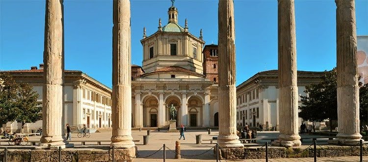 BASILICA Y COLUMNATA DE SAN LORENZO (MILÁN, ITALIA) | Imagen extraída de wikipedia