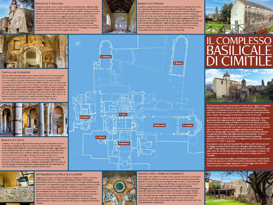 BASÍLICAS PALEOCRISTIANAS DE CIMITILE (NÁPOLES, ITALIA) | Imagen obtenida de: https://www.cimitilearcheotour.it/sfoglia-depliant/#