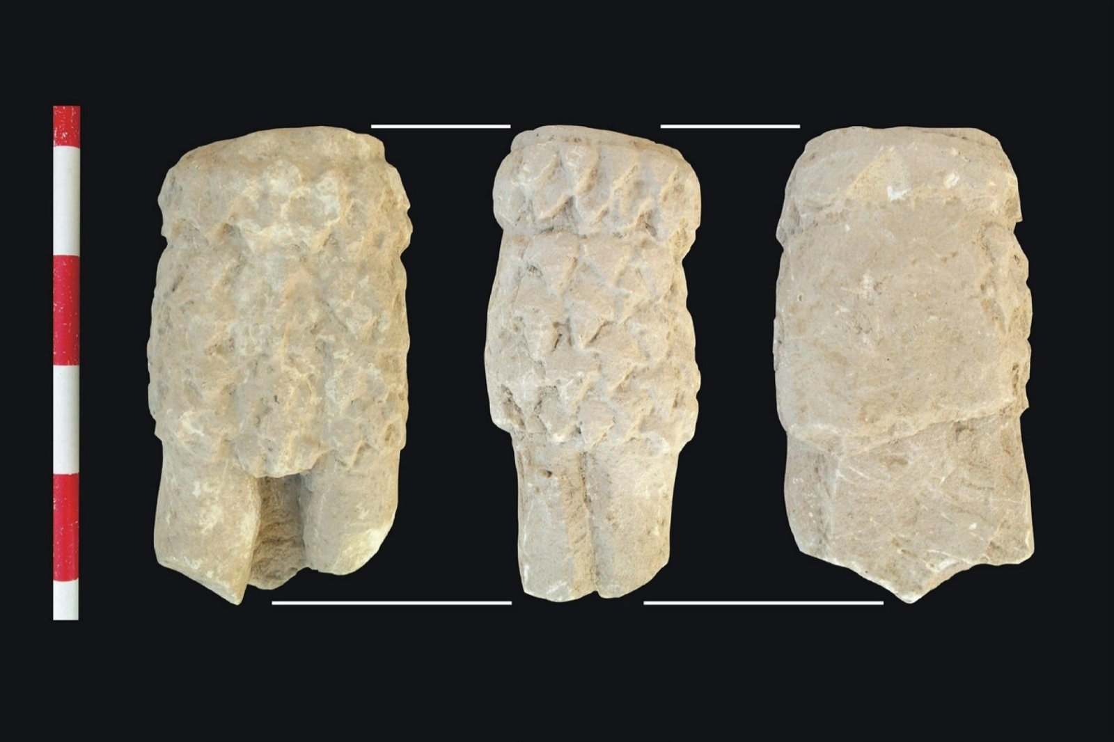 FRAGMENTO DE ESCULTURA DE UN POSIBLE MOSCÓFORO | Rosser 2014: Fig. 4 (recortado)