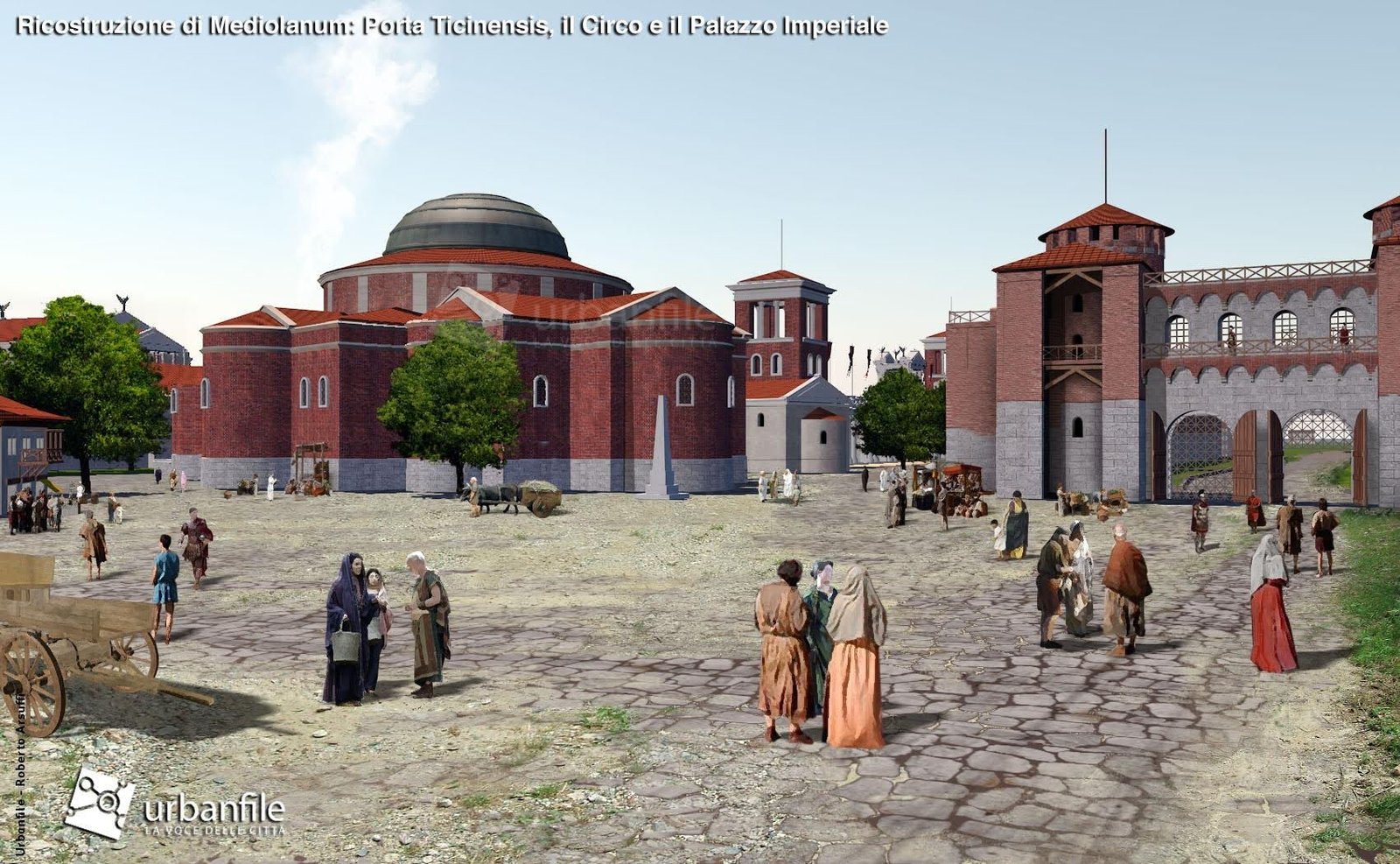 PALACIO DE MAXIMIANO (MILÁN, ITALIA) | Imagen obtenida de: https://ilcantooscuro.wordpress.com/2020/05/14/il-palazzo-imperiale-di-mediolanum/
